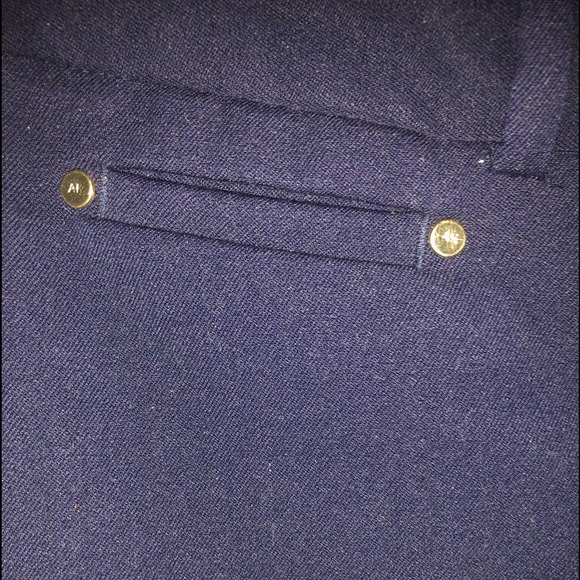 Anne Klein Navy blue straight leg pants - Picture 2 of 3